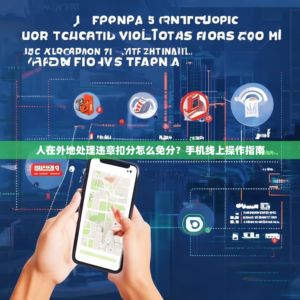 人在外地处理违章扣分怎么免分？手机线上操作指南