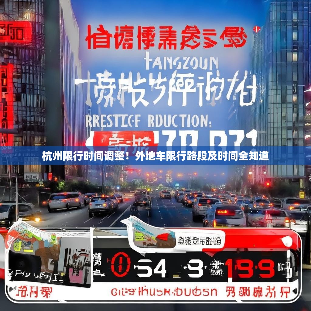 杭州限行时间调整！外地车限行路段及时间全知道