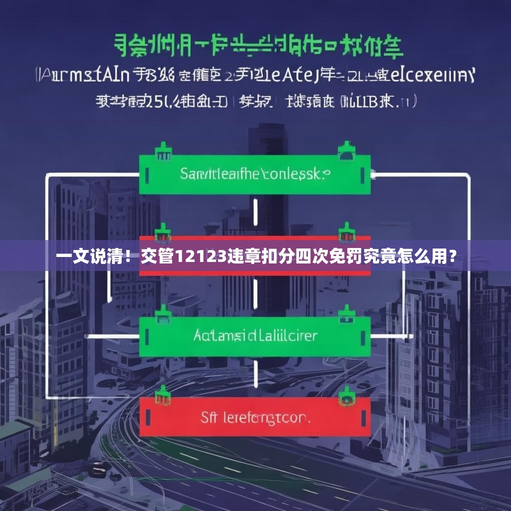 一文说清！交管12123违章扣分四次免罚究竟怎么用？