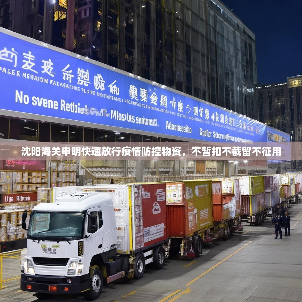 沈阳海关申明快速放行疫情防控物资，不暂扣不截留不征用