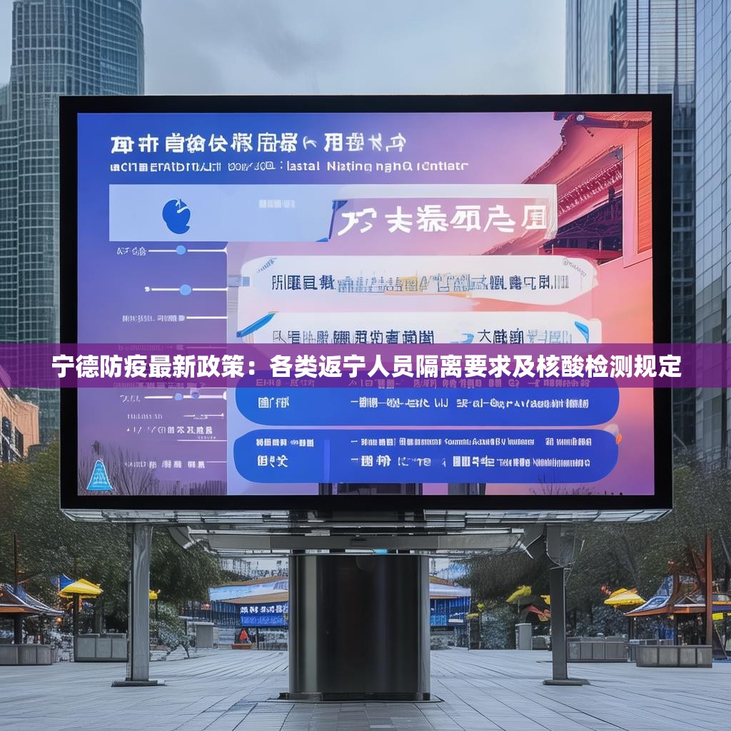 宁德防疫最新政策：各类返宁人员隔离要求及核酸检测规定