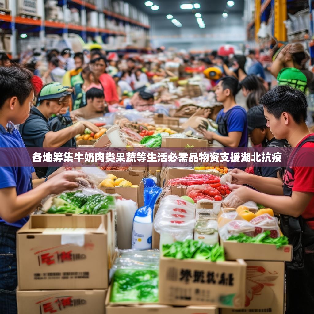 各地筹集牛奶肉类果蔬等生活必需品物资支援湖北抗疫