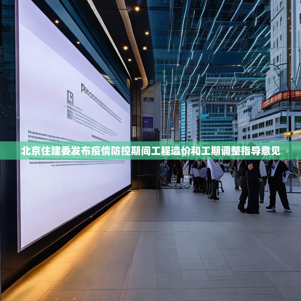 北京住建委发布疫情防控期间工程造价和工期调整指导意见