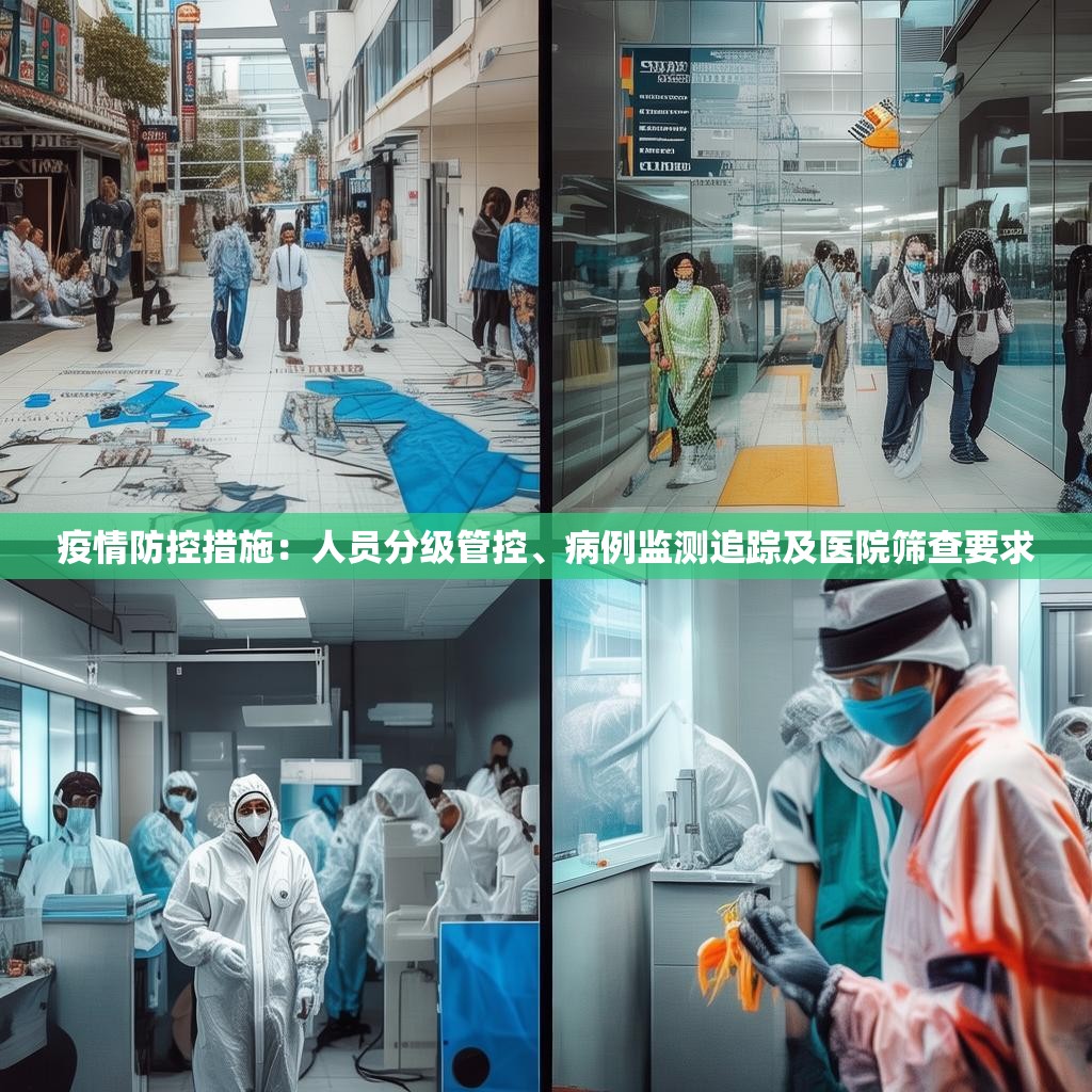 疫情防控措施：人员分级管控、病例监测追踪及医院筛查要求