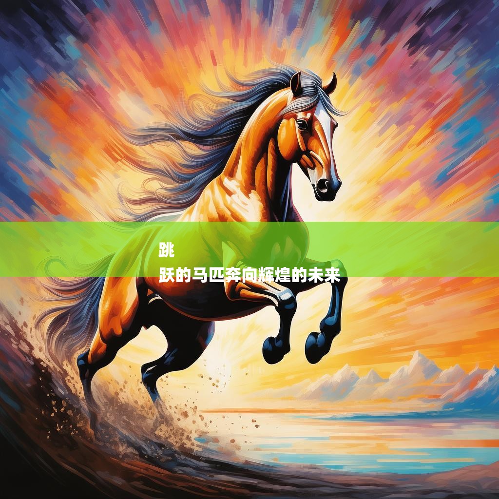 跳
跃的马匹奔向辉煌的未来