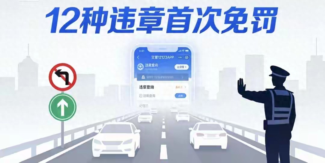 2026年1月16日起全国交管首违免罚新政落地，哪些违章可免罚？