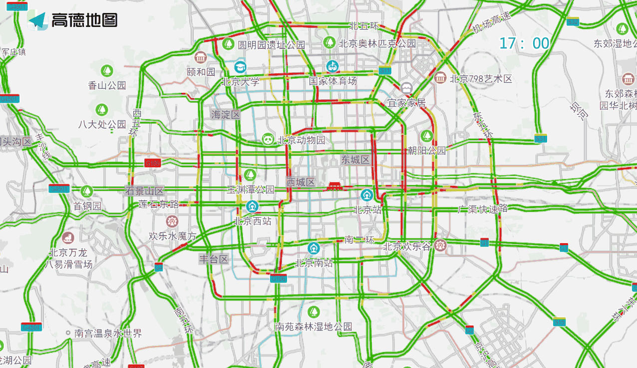 10月8日周六虽为工作日但机动车不限行，交通压力大
